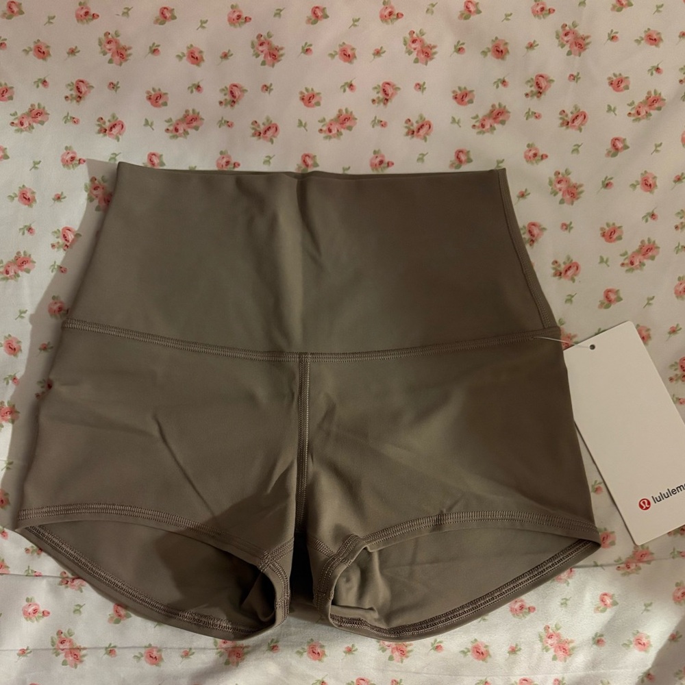 lululemon athletica High-Waisted Tan Shorts